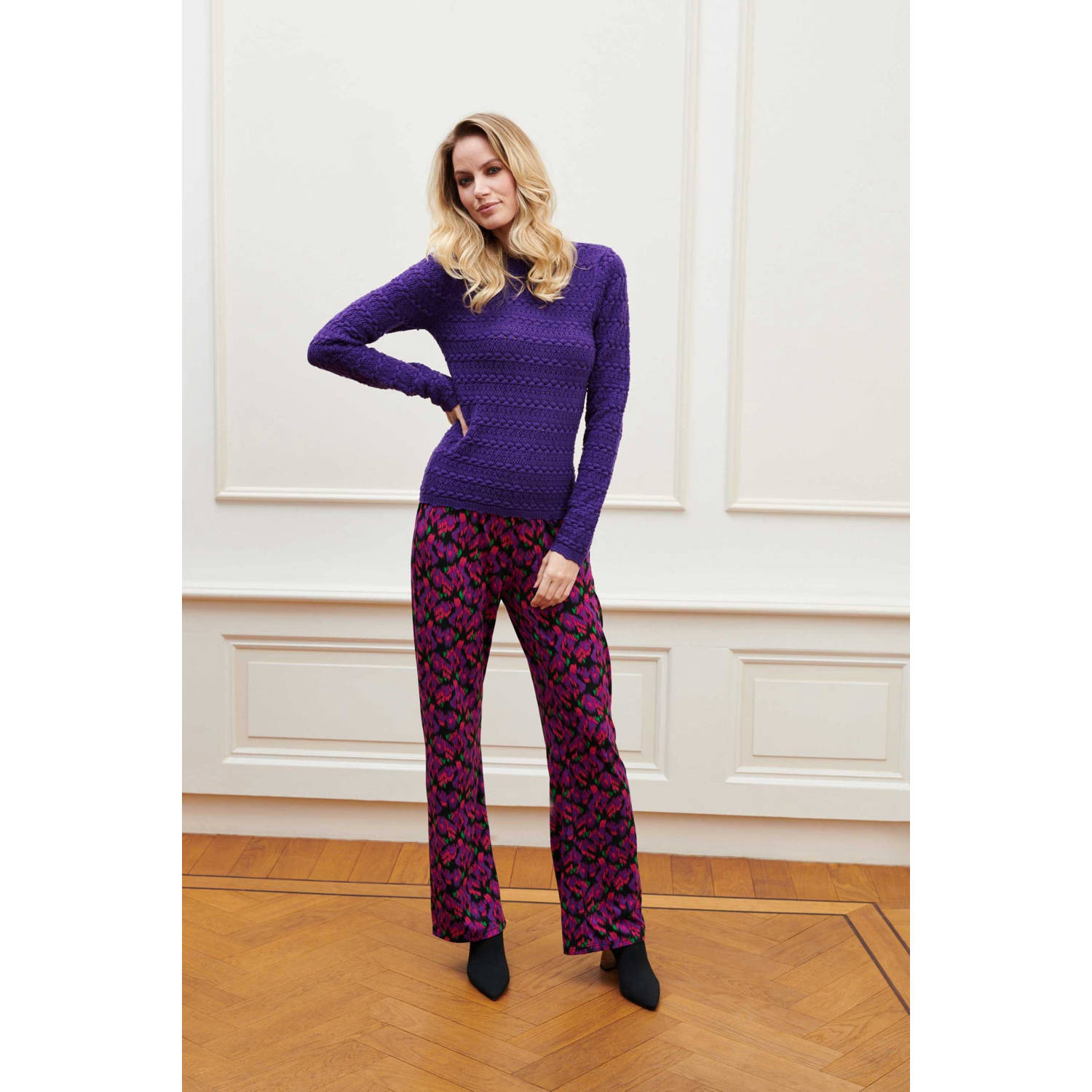 Lofty Manner straight high waist broek multi