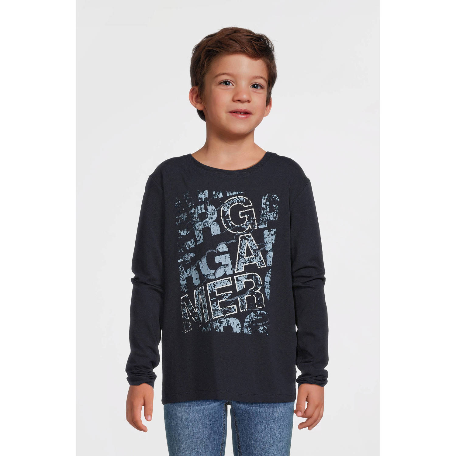 NAME IT KIDS longsleeve NKMVUX met printopdruk