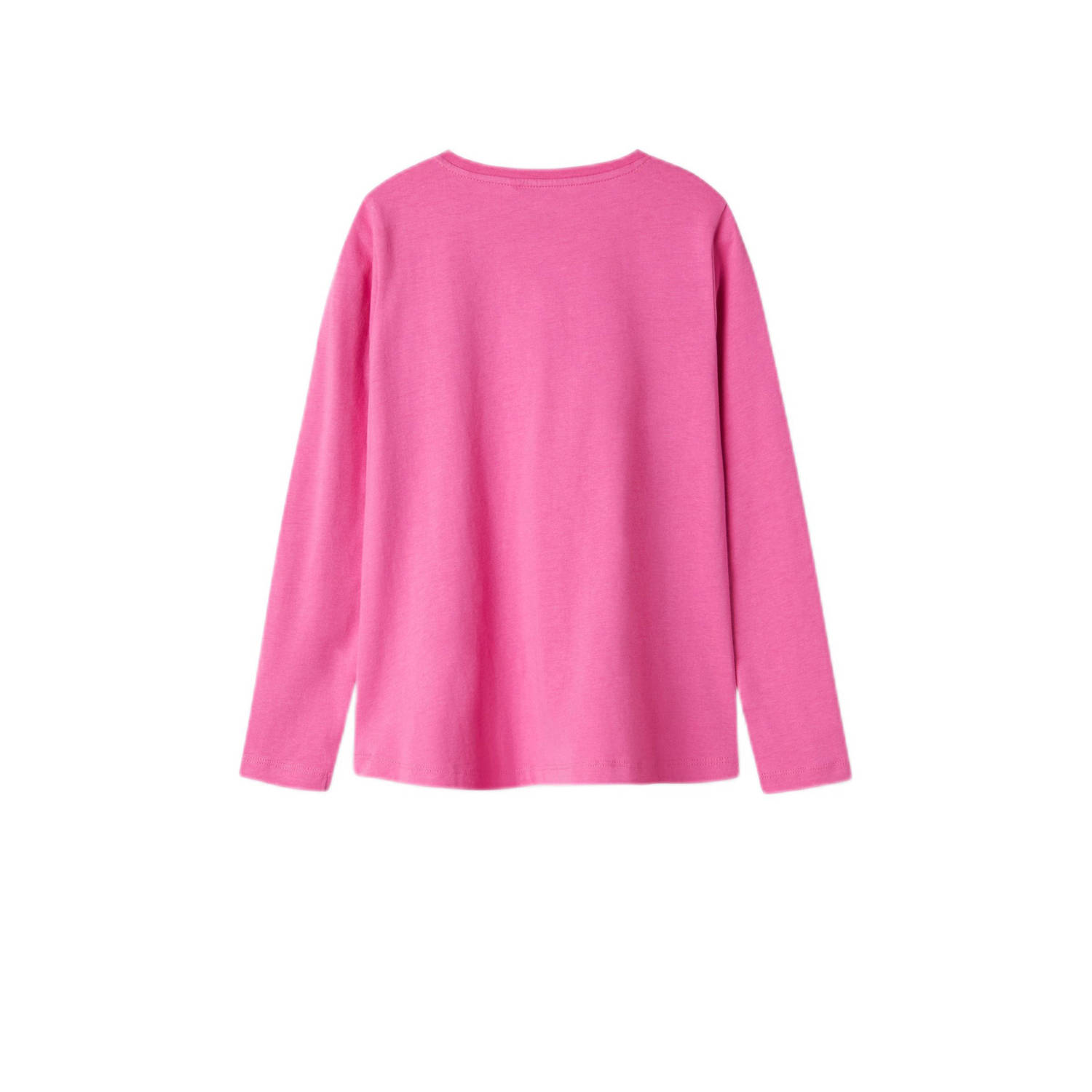NAME IT KIDS longsleeve NKFVIOLET met printopdruk roze