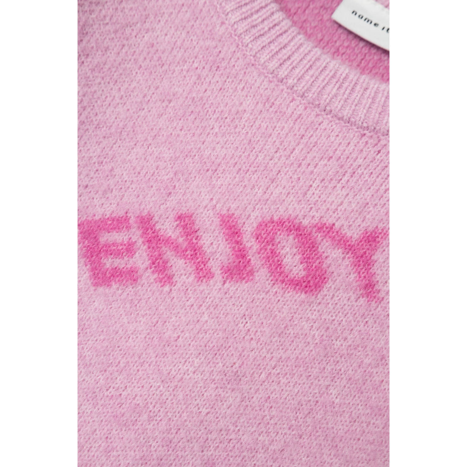 NAME IT KIDS gebreide trui roze