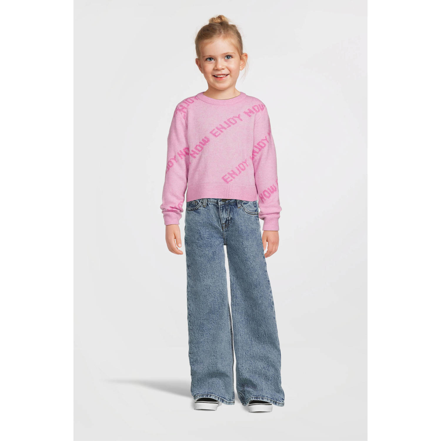 NAME IT KIDS gebreide trui roze