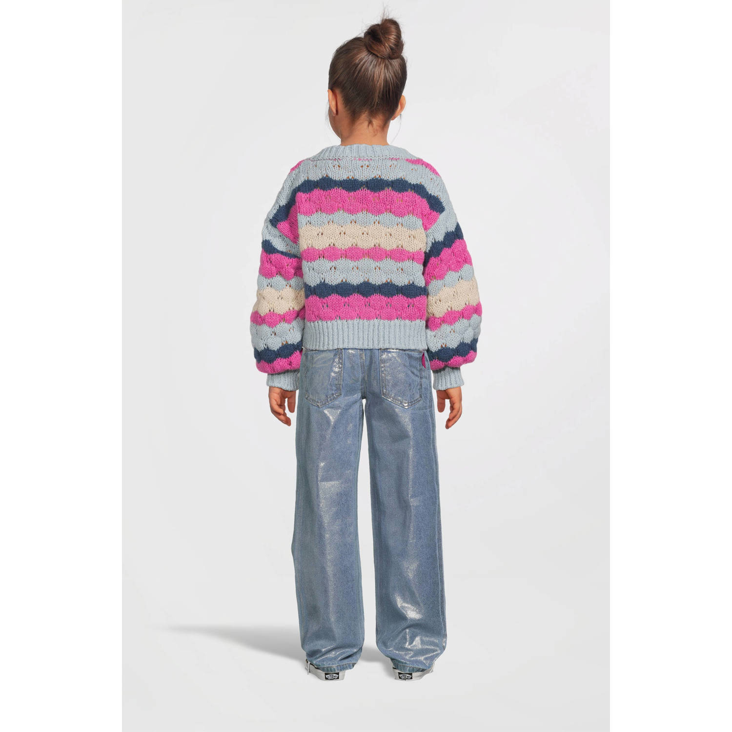 NAME IT KIDS gebreide trui roze