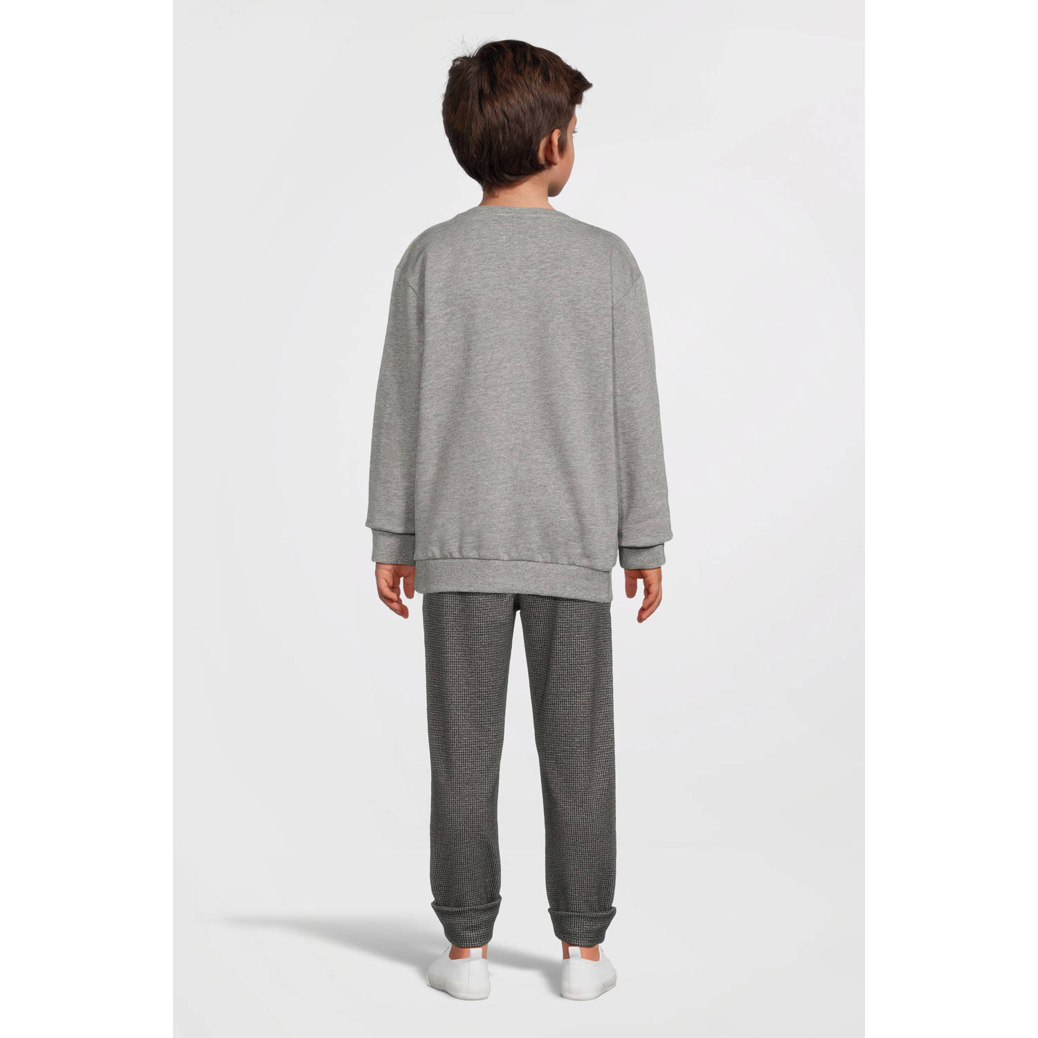 NAME IT KIDS sweater grijs melange