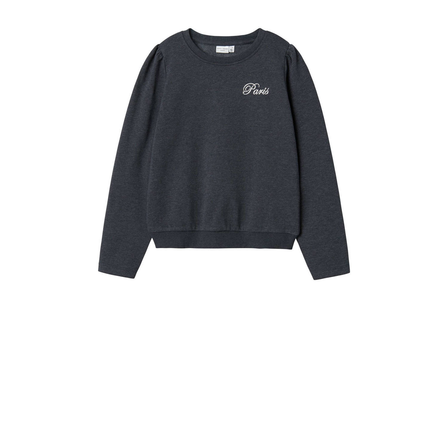 Name it KIDS sweater donkerblauw Trui Effen 116 | Trui van