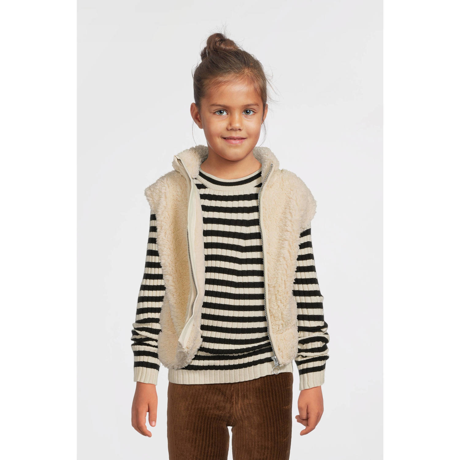 NAME IT KIDS bodywarmer NKFNENNY lichtzand