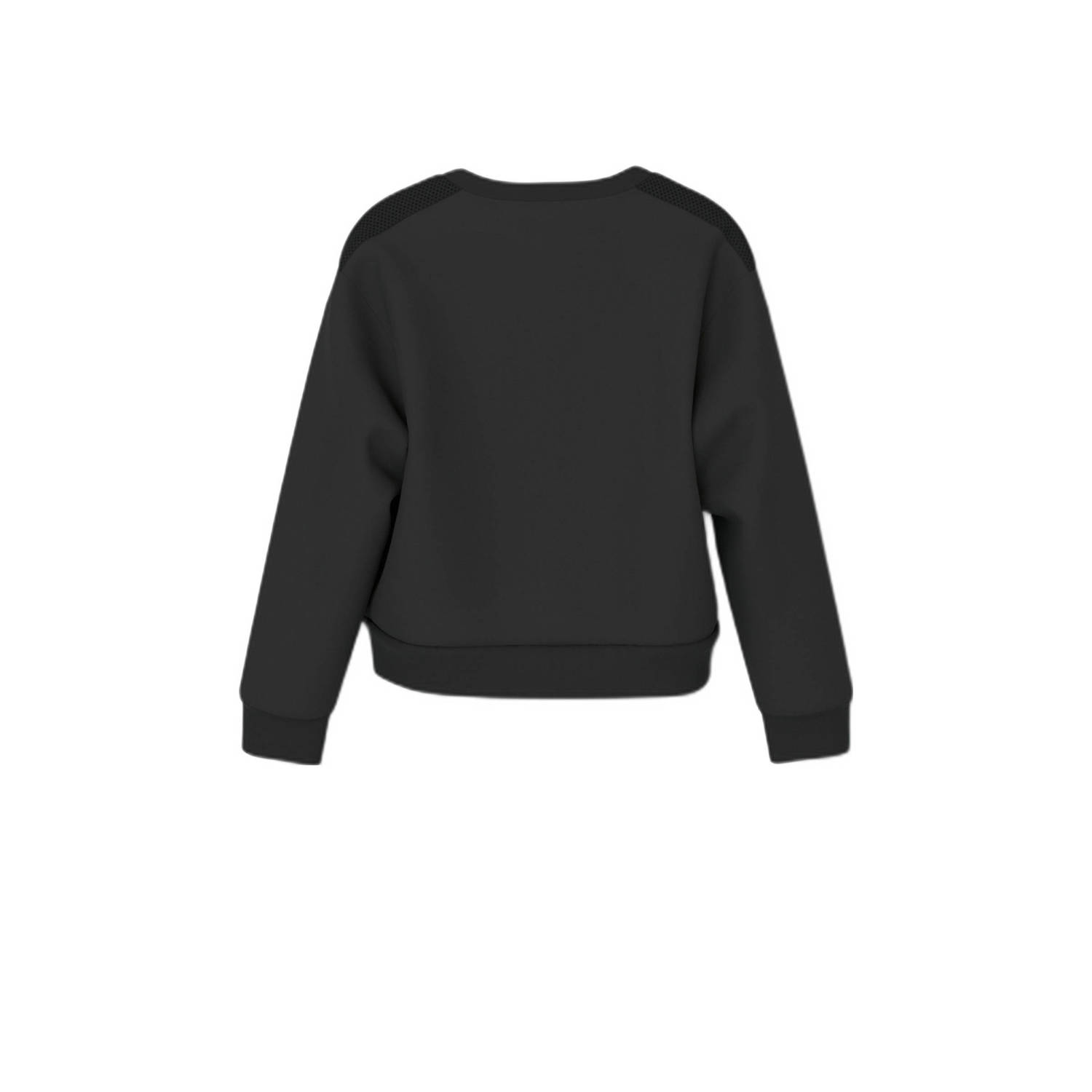 NAME IT KIDS sweater NKFNONNA met tekst zwart