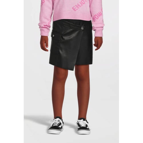 NAME IT KIDS imitatieleer imitatieleren rok zwart afbeelding