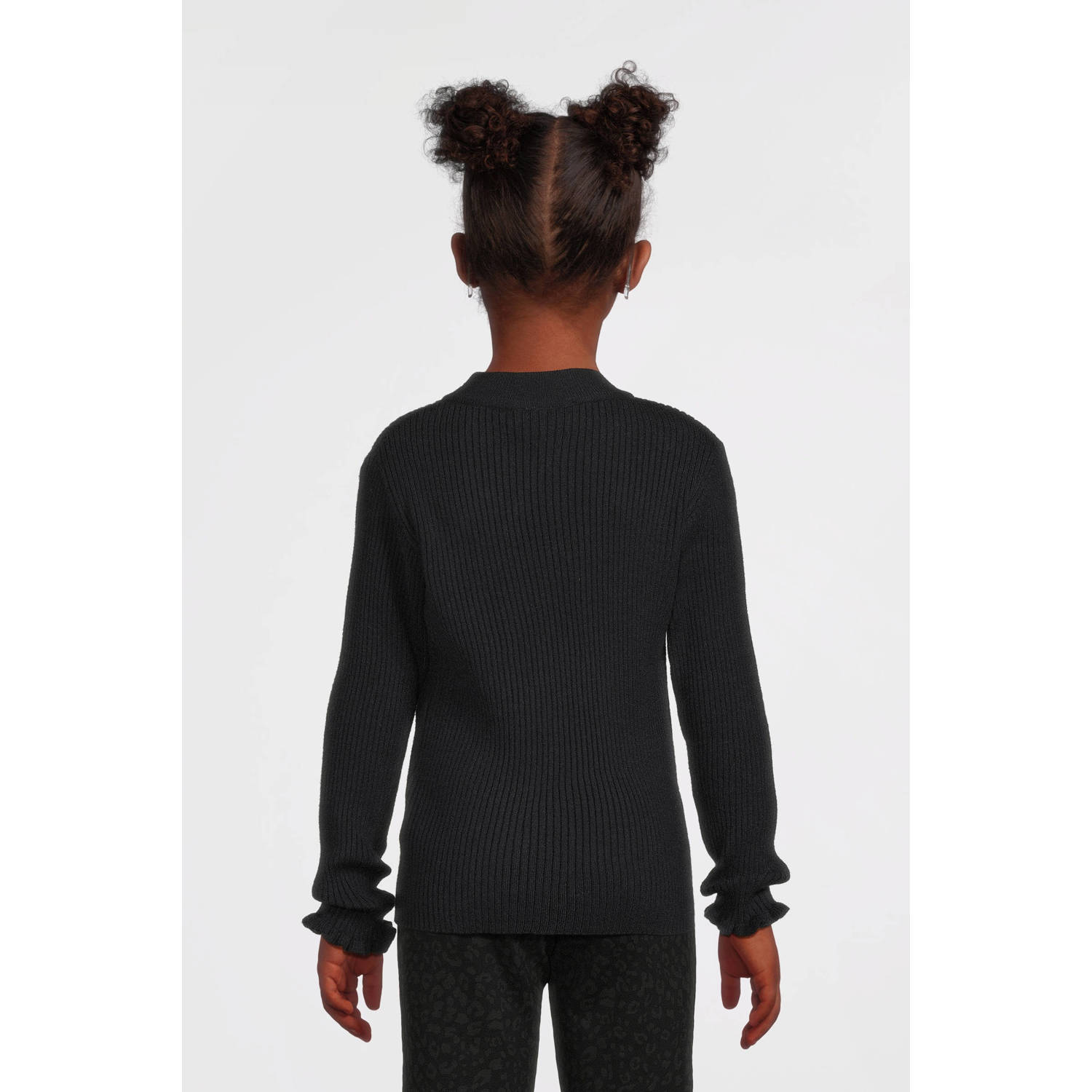 NAME IT KIDS fijngebreide longsleeve NKFVIANNA donkerblauw