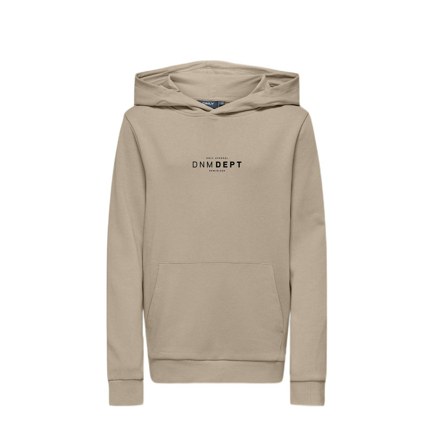 ONLY KIDS BOY hoodie KOBJAKE met tekst lichtzand