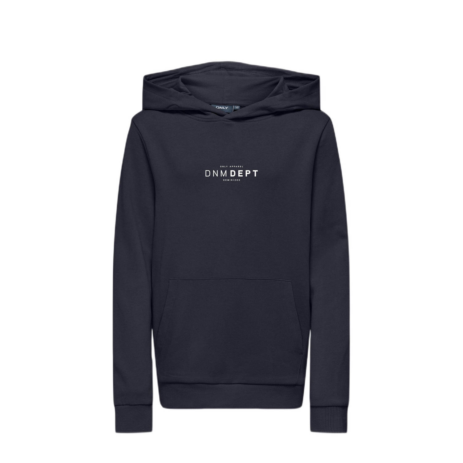 ONLY KIDS BOY hoodie KOBJAKE met tekst donkerblauw