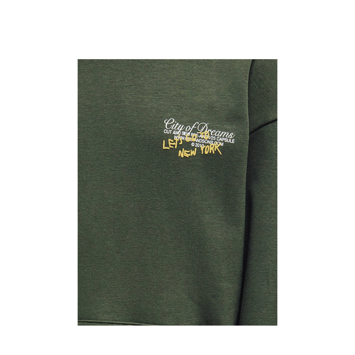 ONLY KIDS BOY hoodie KOBRAMON donkergroen