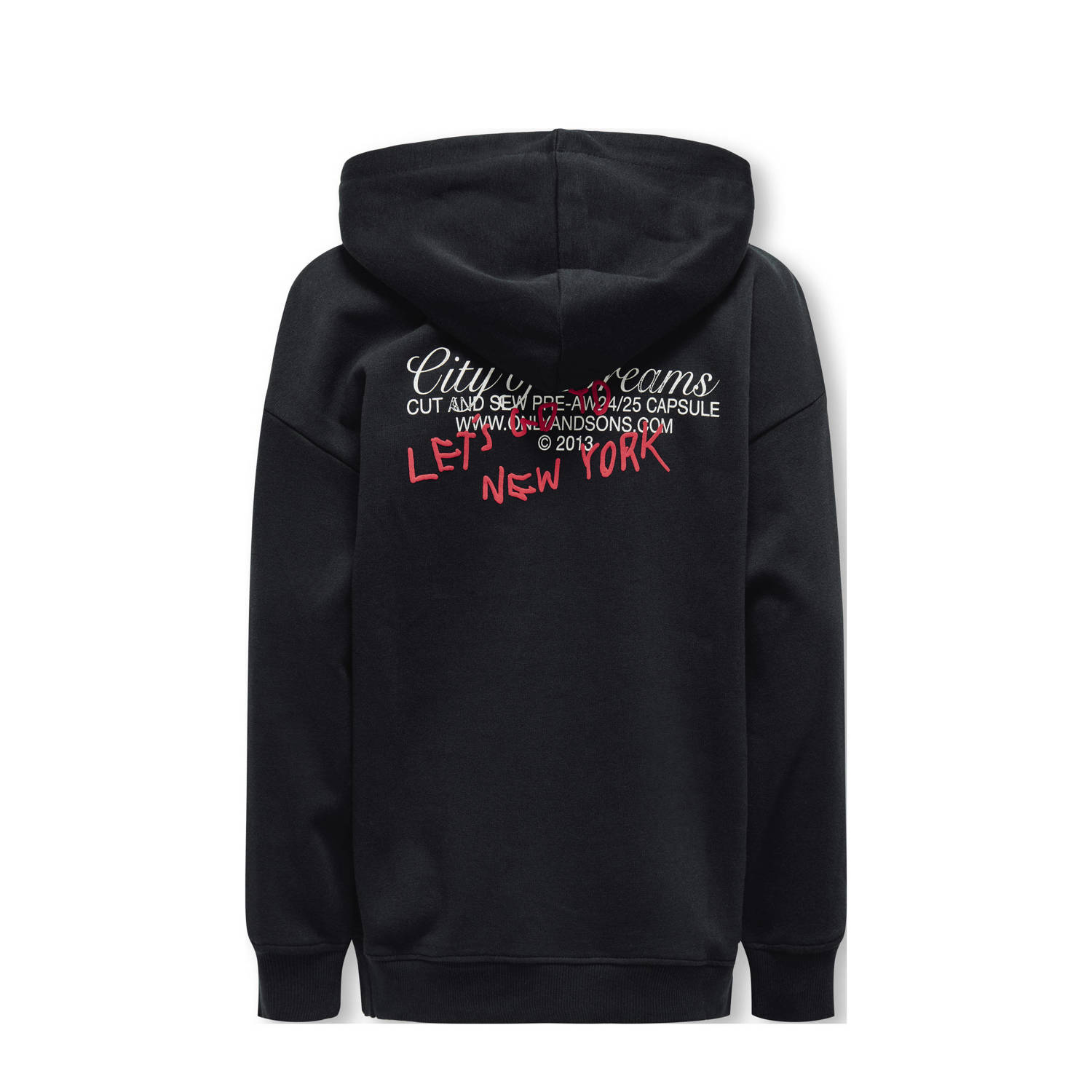 ONLY KIDS BOY hoodie KOBRAMON zwart