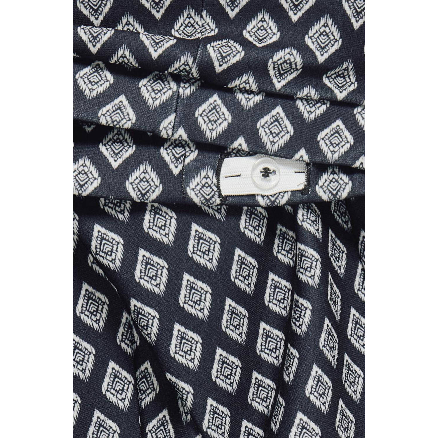ONLY KIDS GIRL flared broek KOGESRA met all over print zwart wit