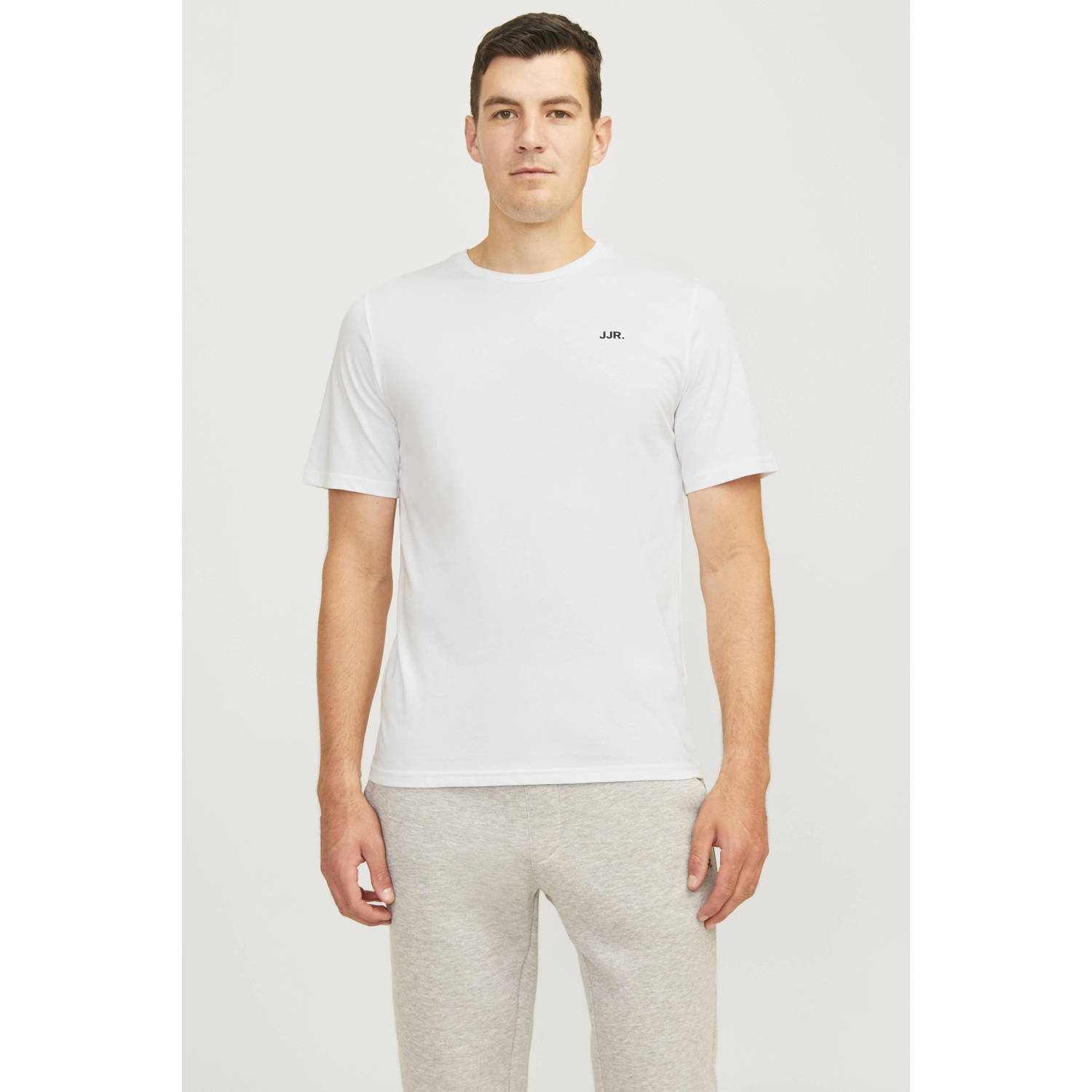 JJ REBEL T-shirt JREBREBEL wit