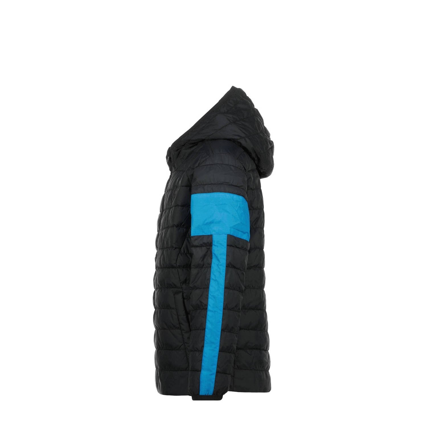 Messi jas Tiago zwart helderblauw