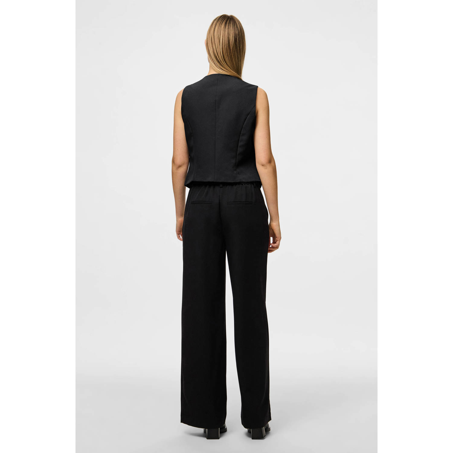 PIECES gilet zwart