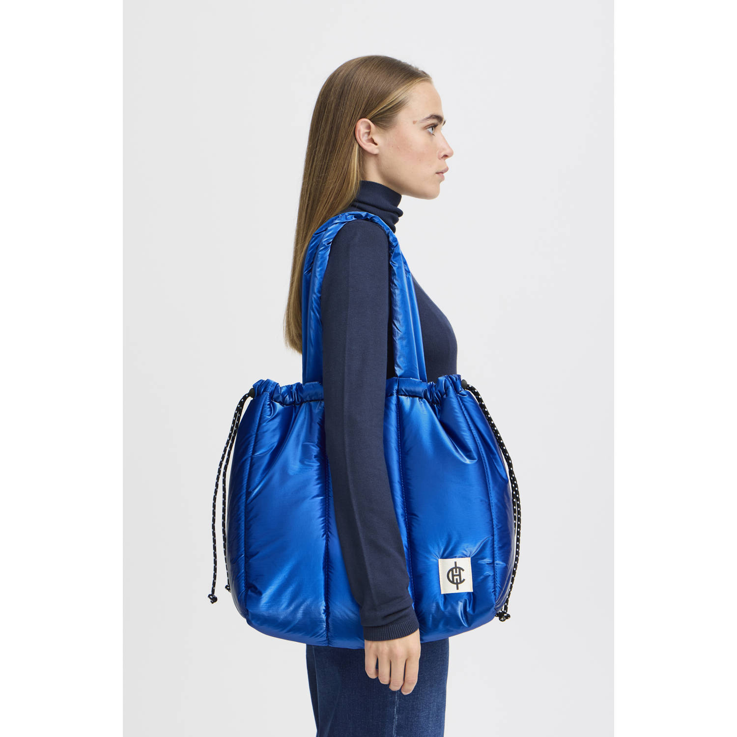 ICHI shopper IAGRY blauw