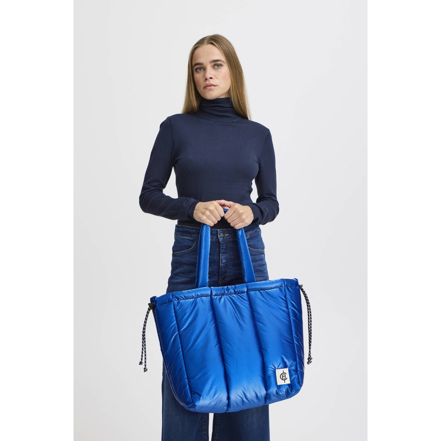 ICHI shopper IAGRY blauw