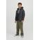 JACK & JONES JUNIOR gewatteerde winterjas JCOSPEED zwart