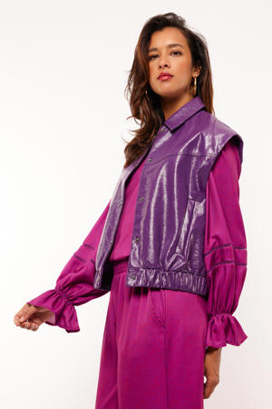 coated gilet Bria paars