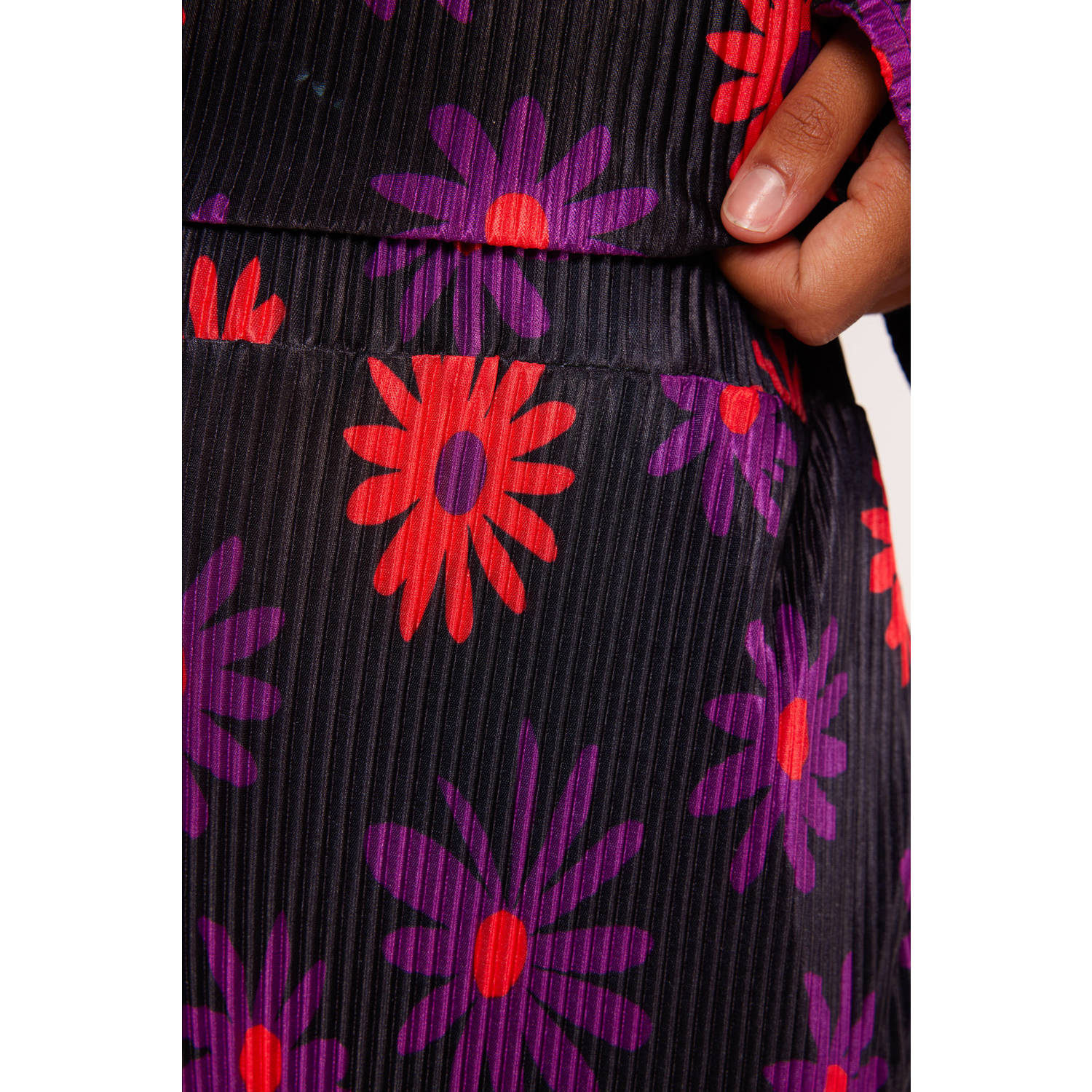 FLURESK gebloemde wide leg broek Melanie multi
