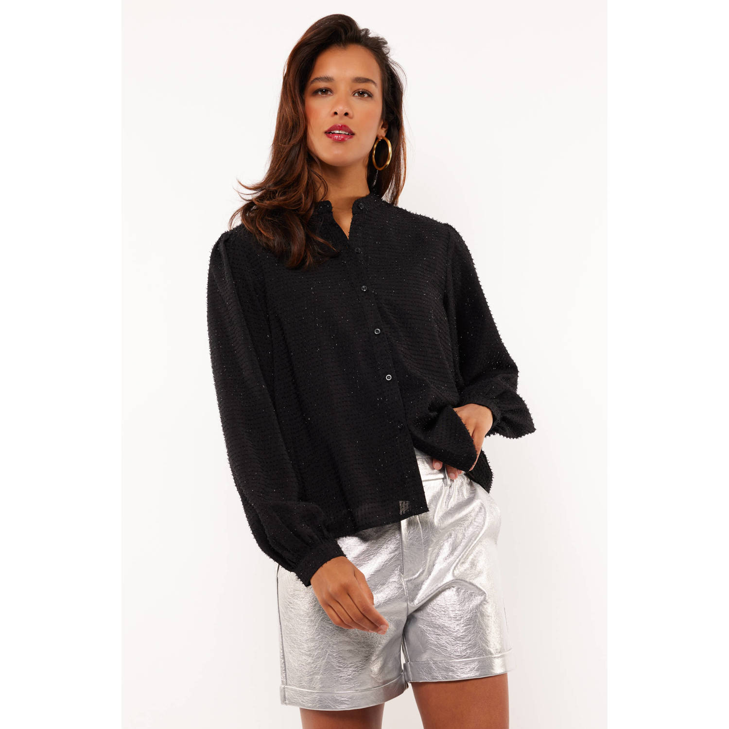 FLURESK blouse Zaria zwart
