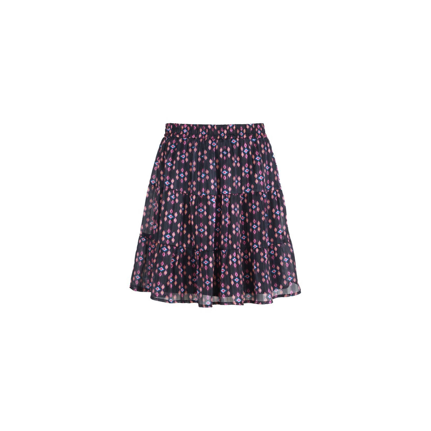 FLURESK mini rok donkerviolet