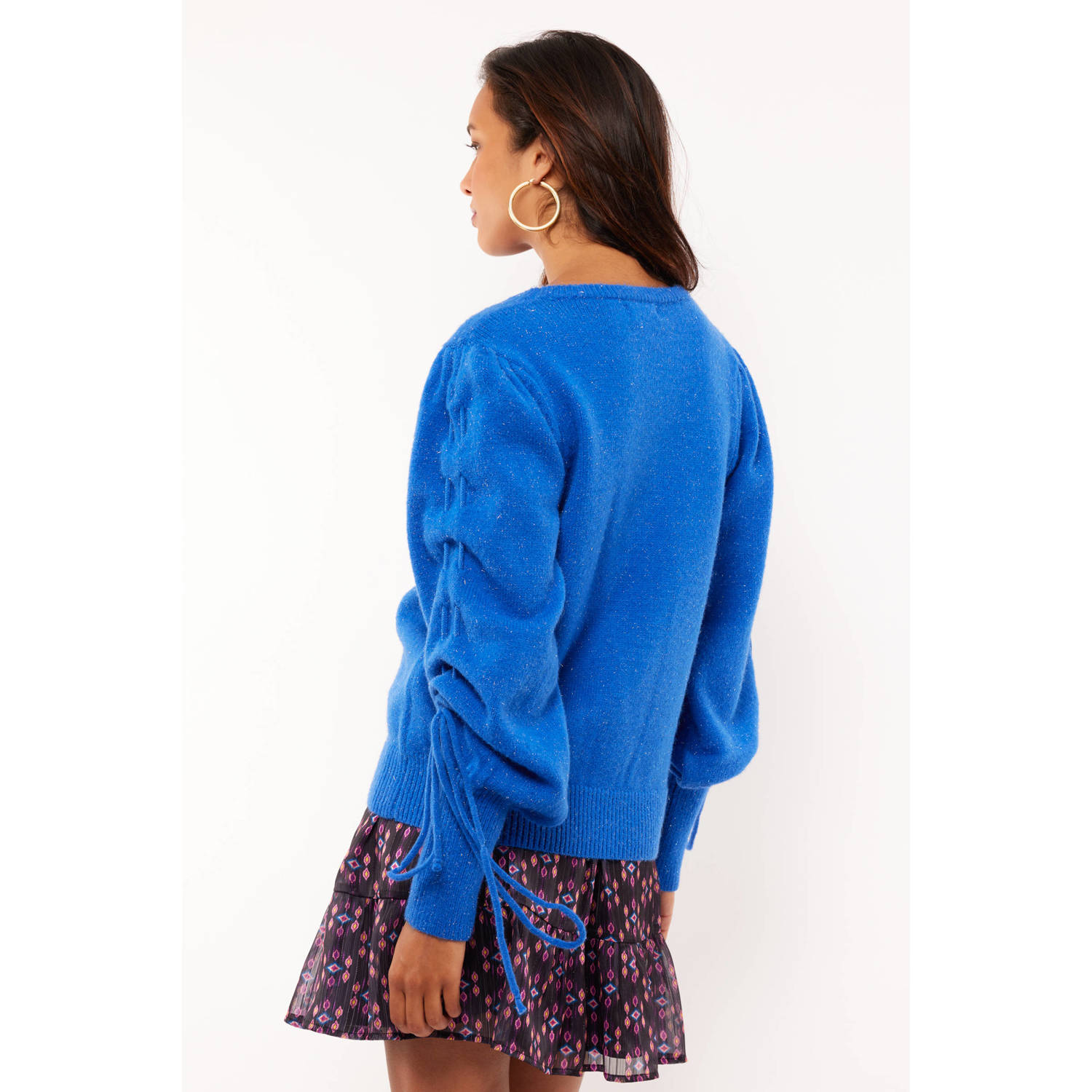 FLURESK gebreide trui blauw