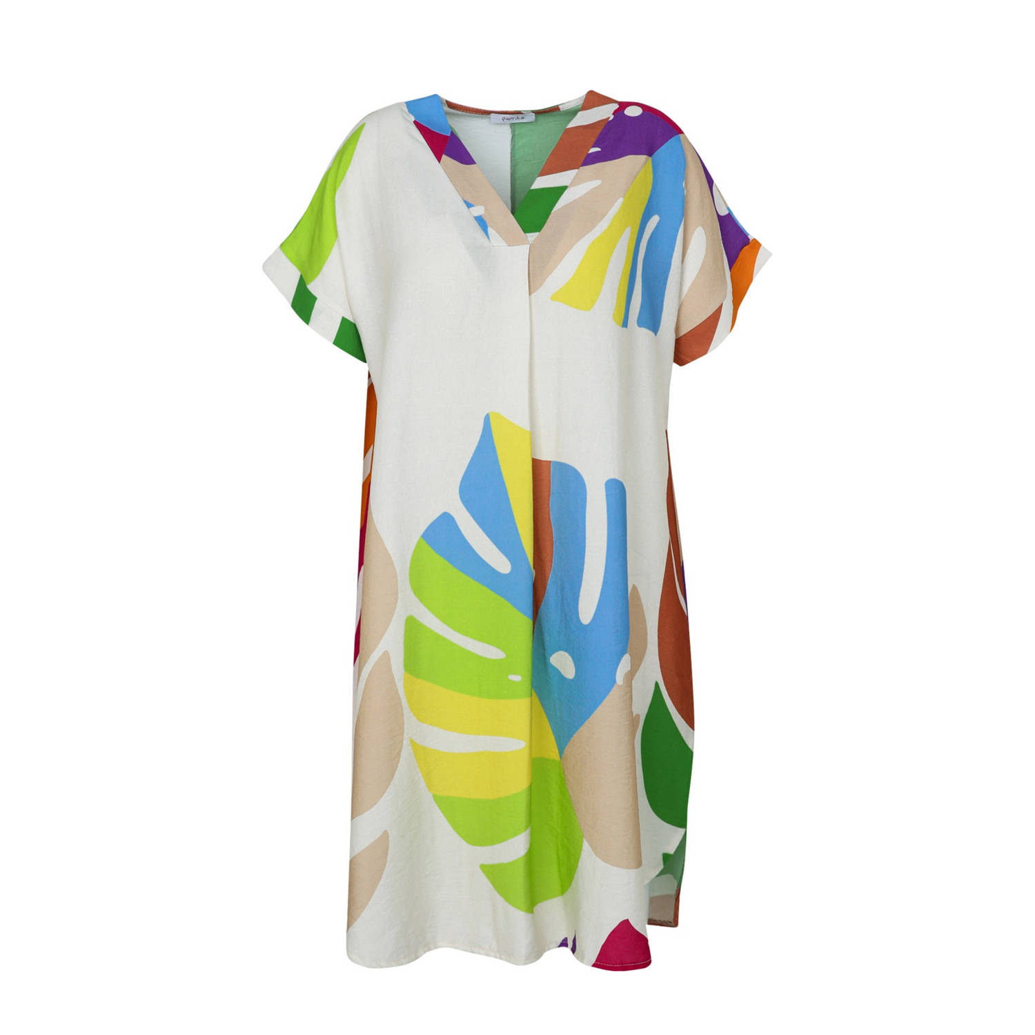 Paprika jurk met grafische print multi