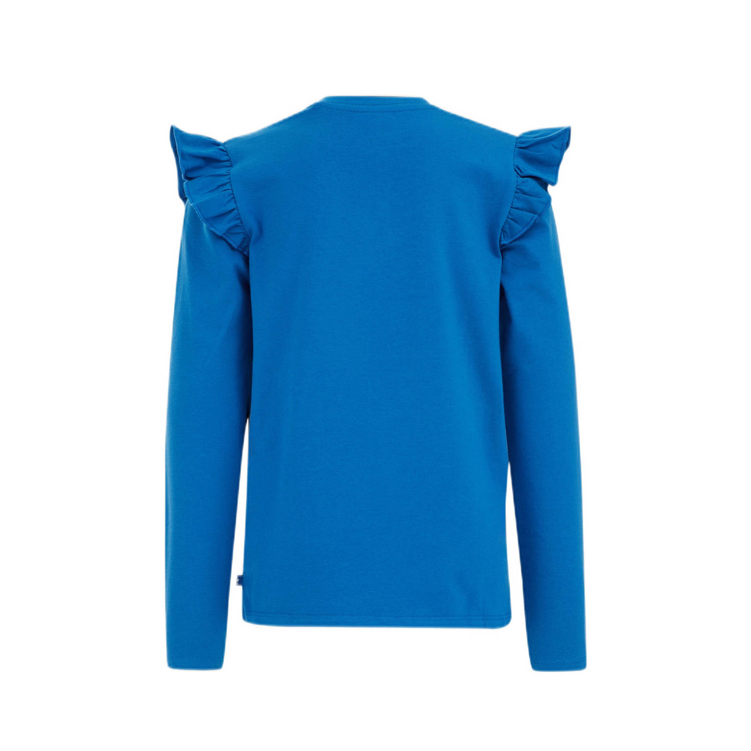 WE Fashion gestreepte longsleeve maxima blue