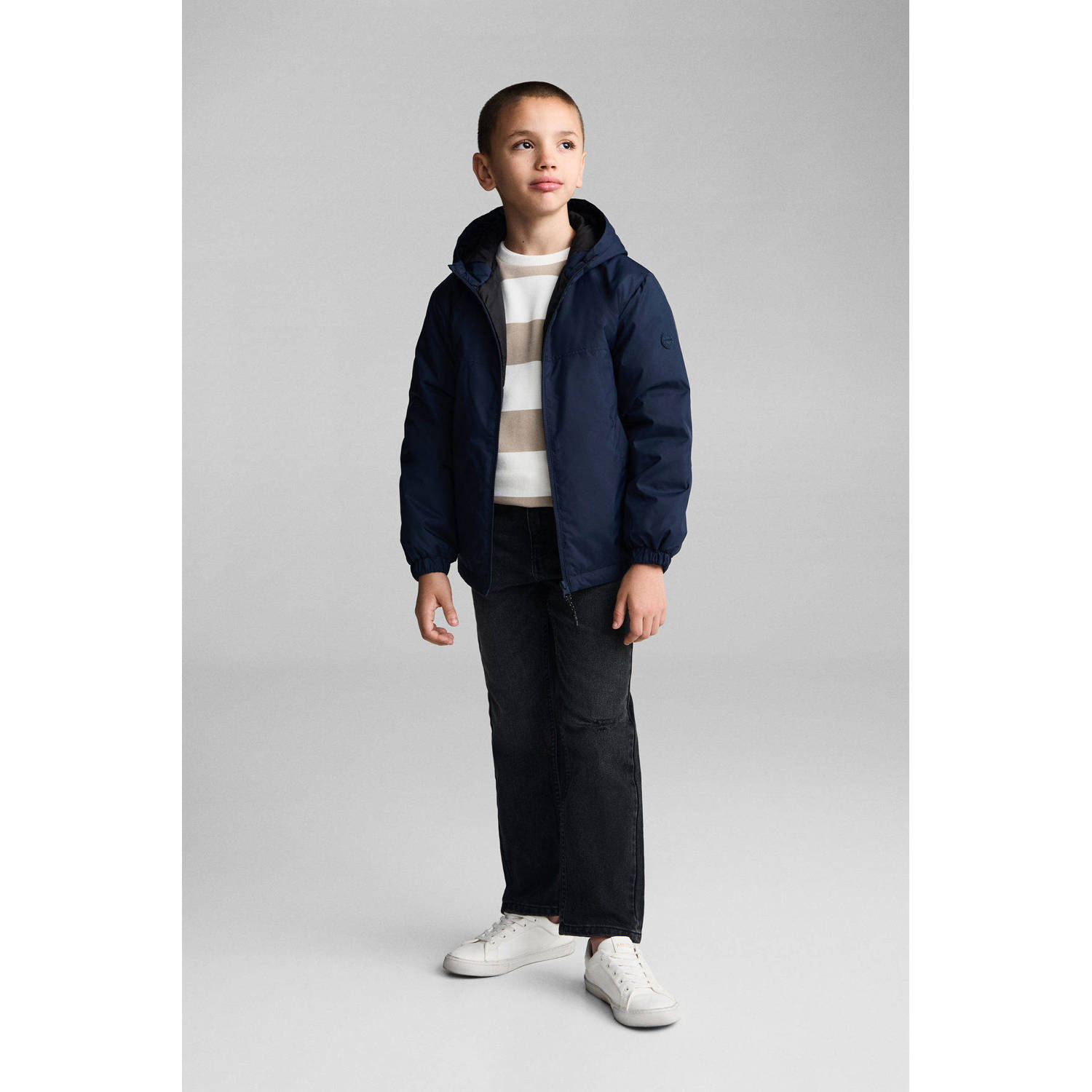 Mango Kids jas donkerblauw