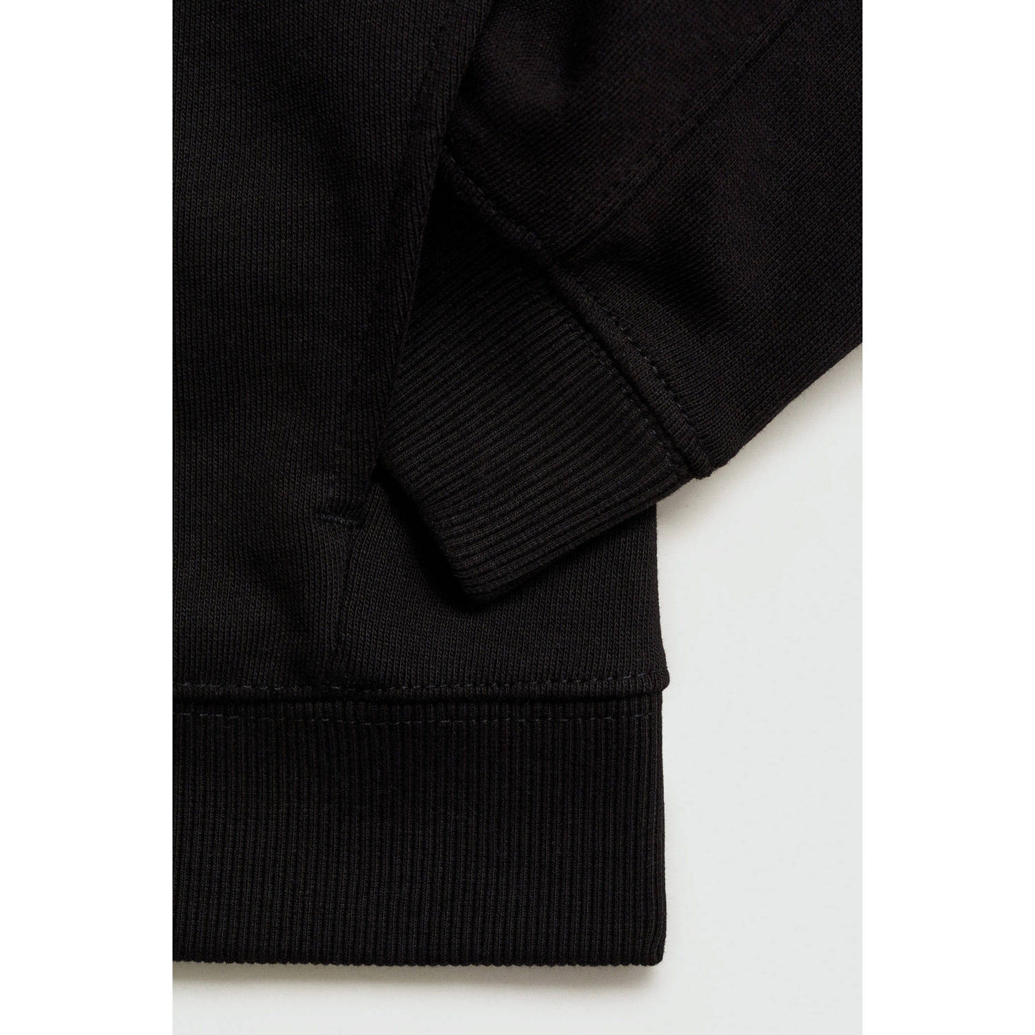 Mango Kids sweatvest zwart