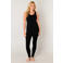 Base Level mouwloze top zwart
