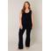 Base Level Curvy lang singlet donkerblauw