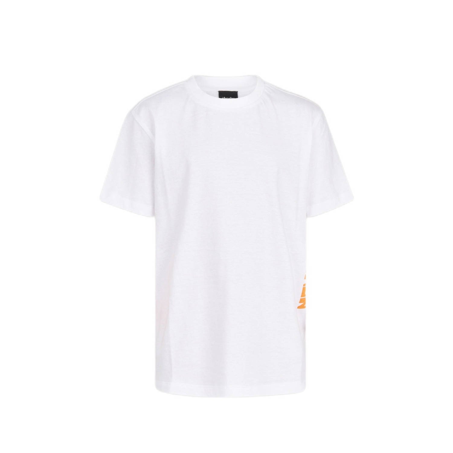 Shoeby T-shirt wit Jongens Katoen Ronde hals Effen 158 164