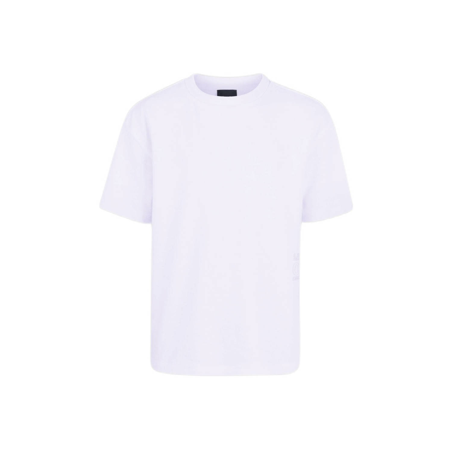 Shoeby T-shirt wit Jongens Katoen Ronde hals Effen 122 128