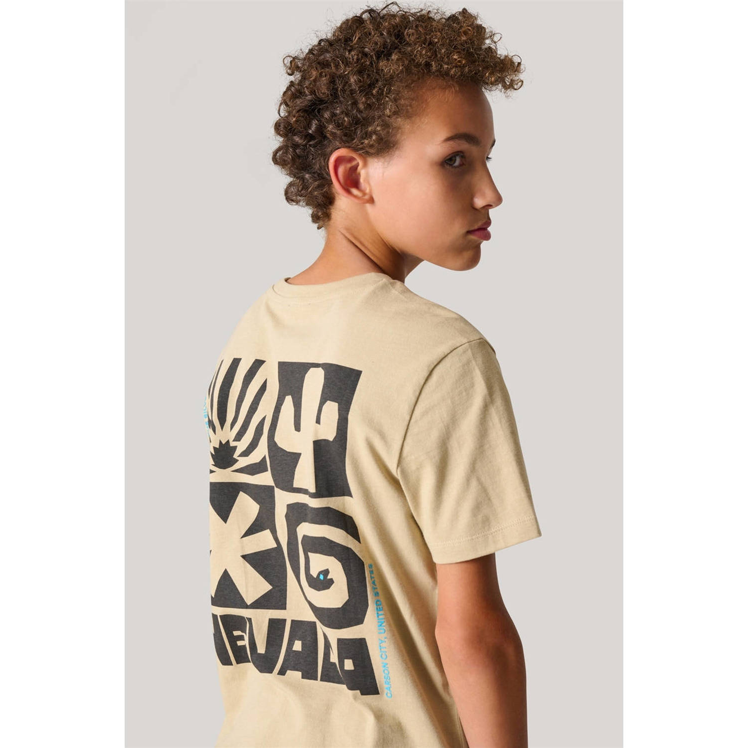 Shoeby T-shirt met backprint zand