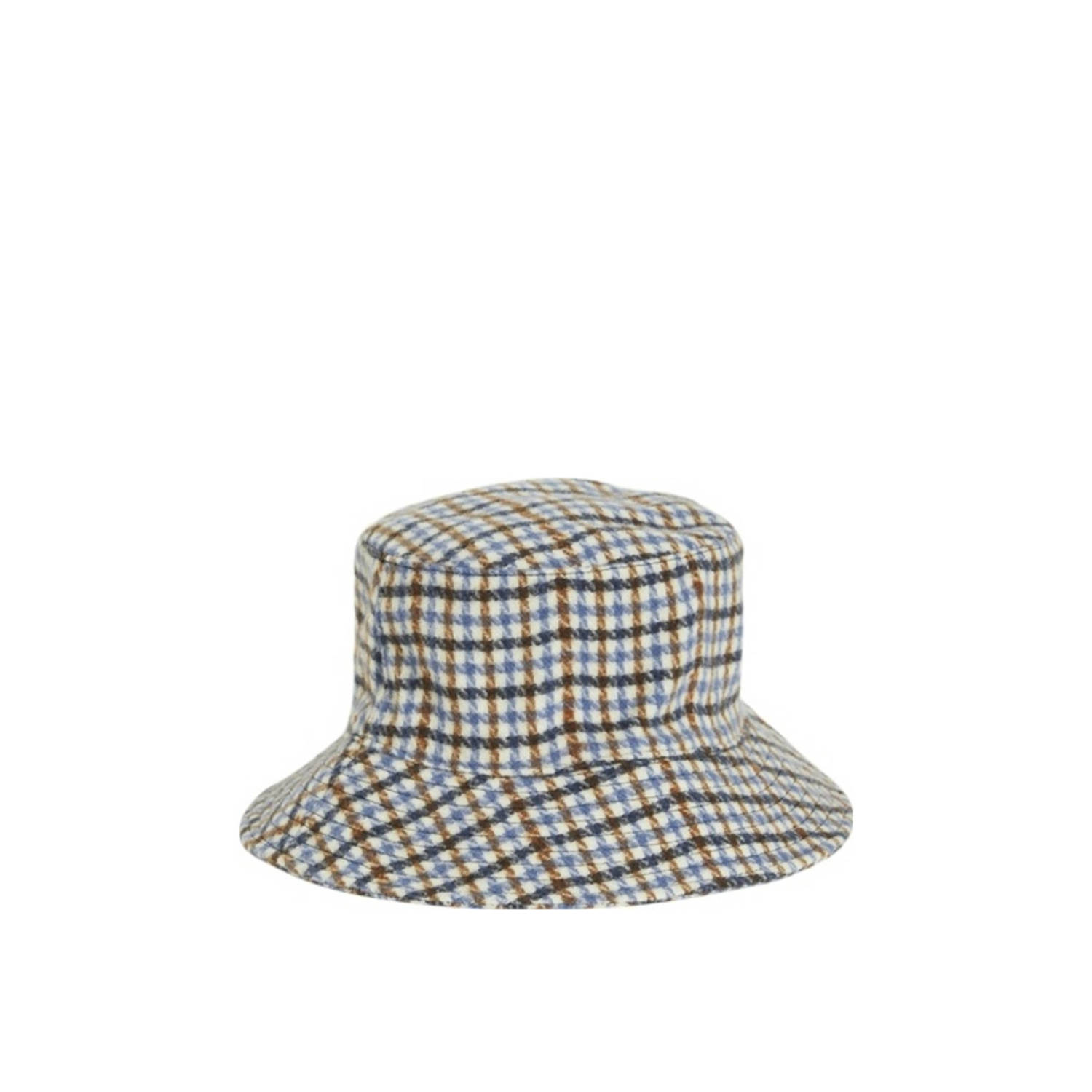 VILA bucket hat VISTELLA blauw beige