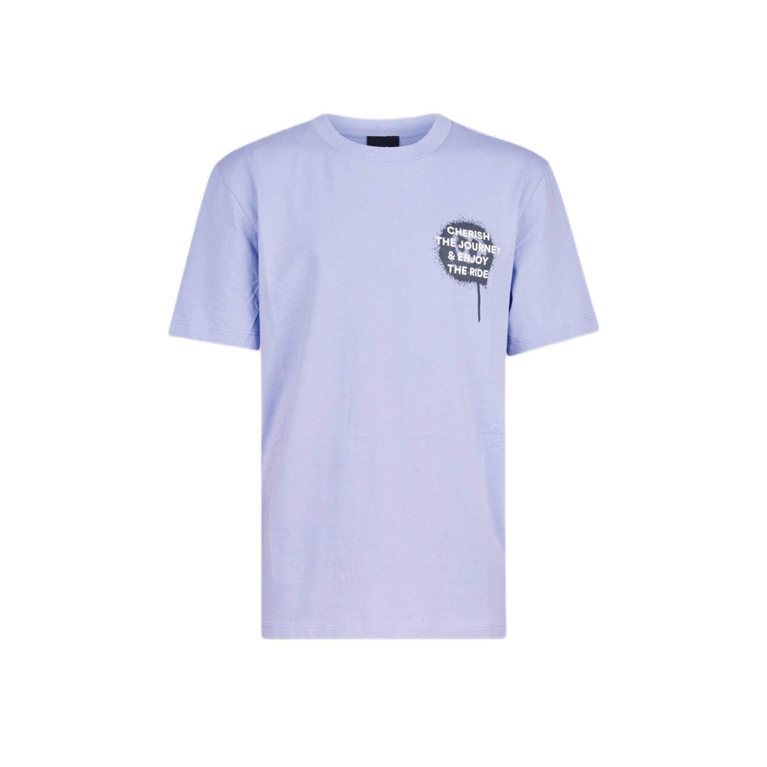 Shoeby T-shirt lichtpaars Jongens Katoen Ronde hals Effen 170 176