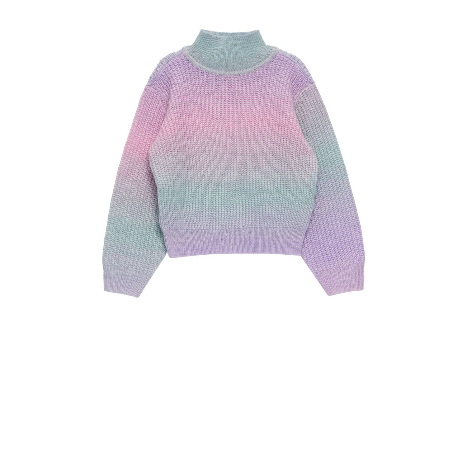S.Oliver gebreide trui paars Meisjes Polyester Col Effen 104 110