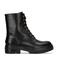 POSH by Poelman Door veterboots met slangenprint zwart
