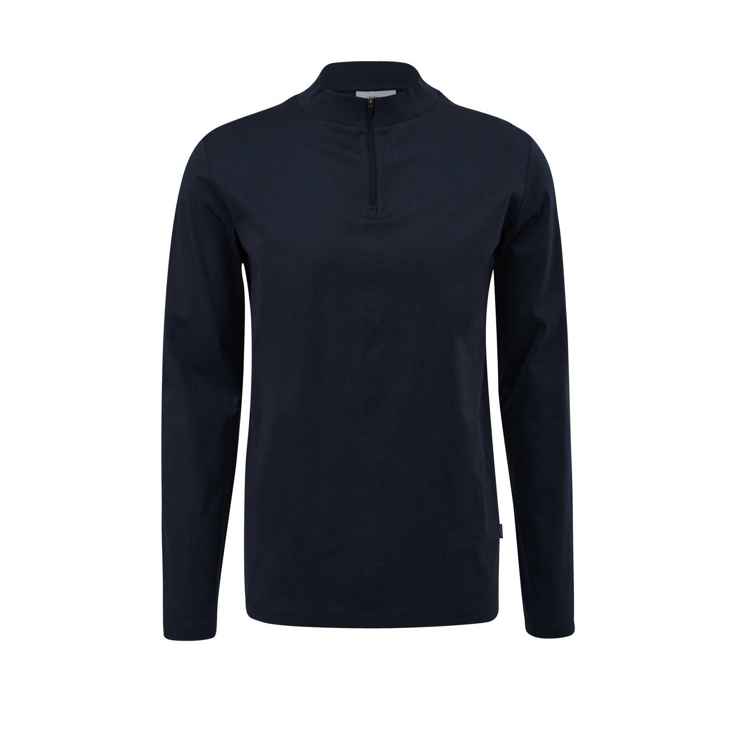 S.Oliver BLACK LABEL slim fit longsleeve donkerblauw