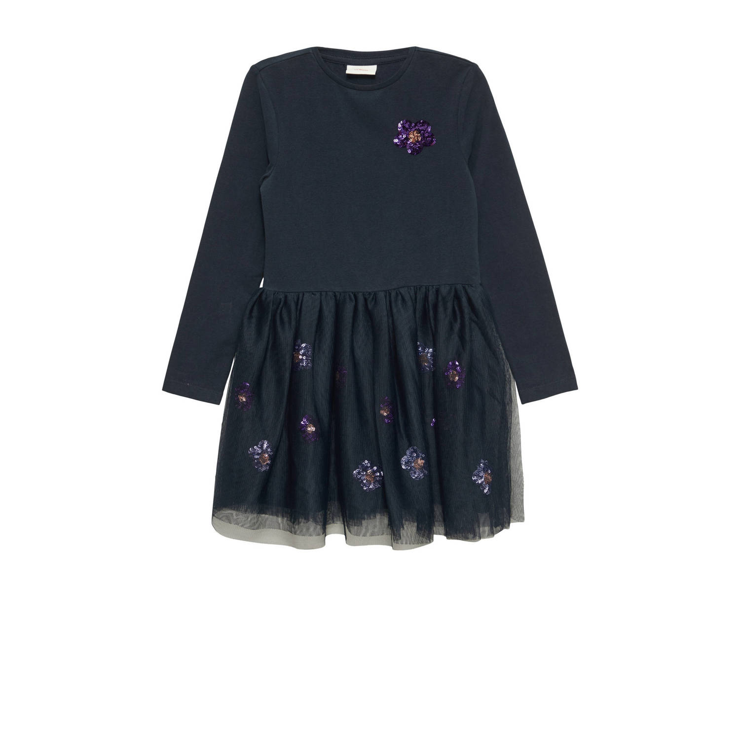 s.Oliver jurk met printopdruk donkerblauw