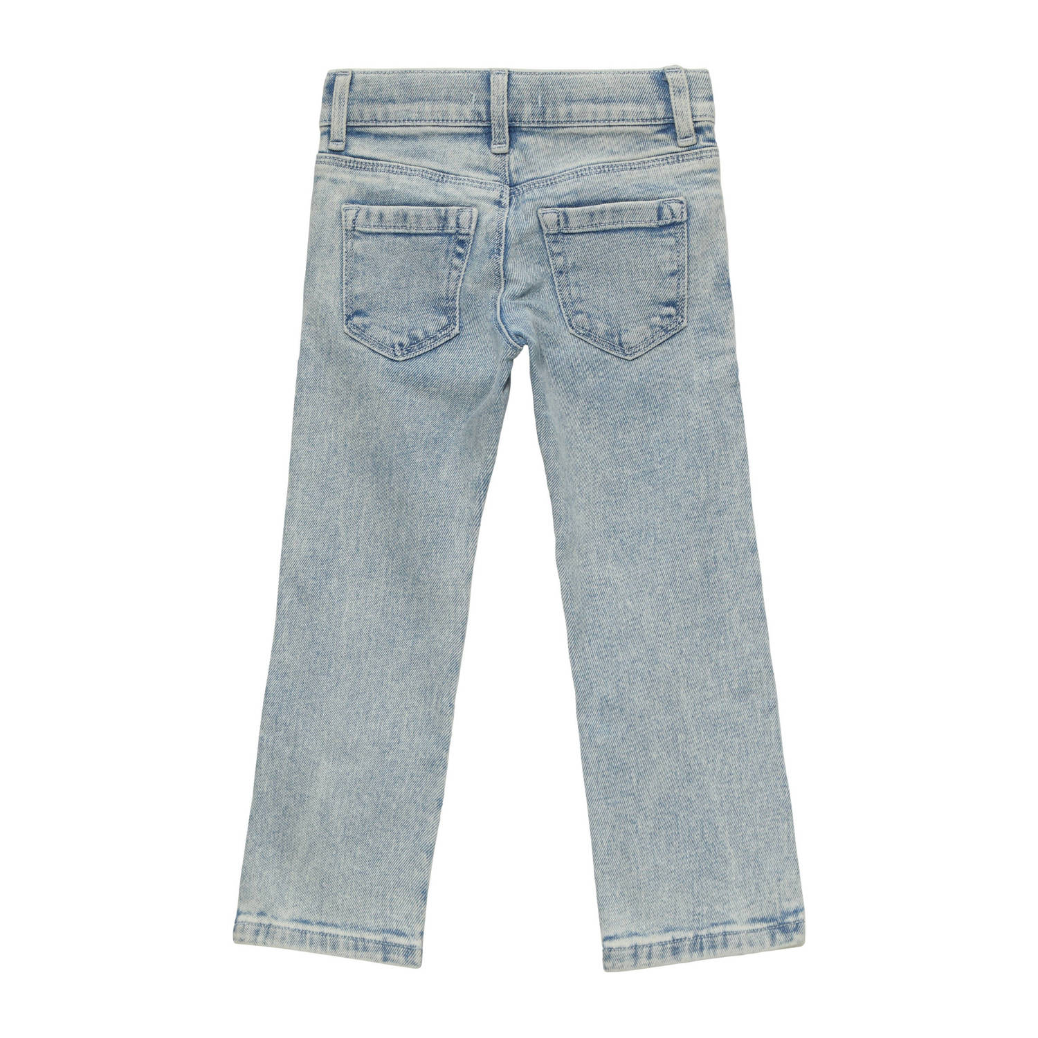 s.Oliver wide leg jeans met printopdruk light blue denim