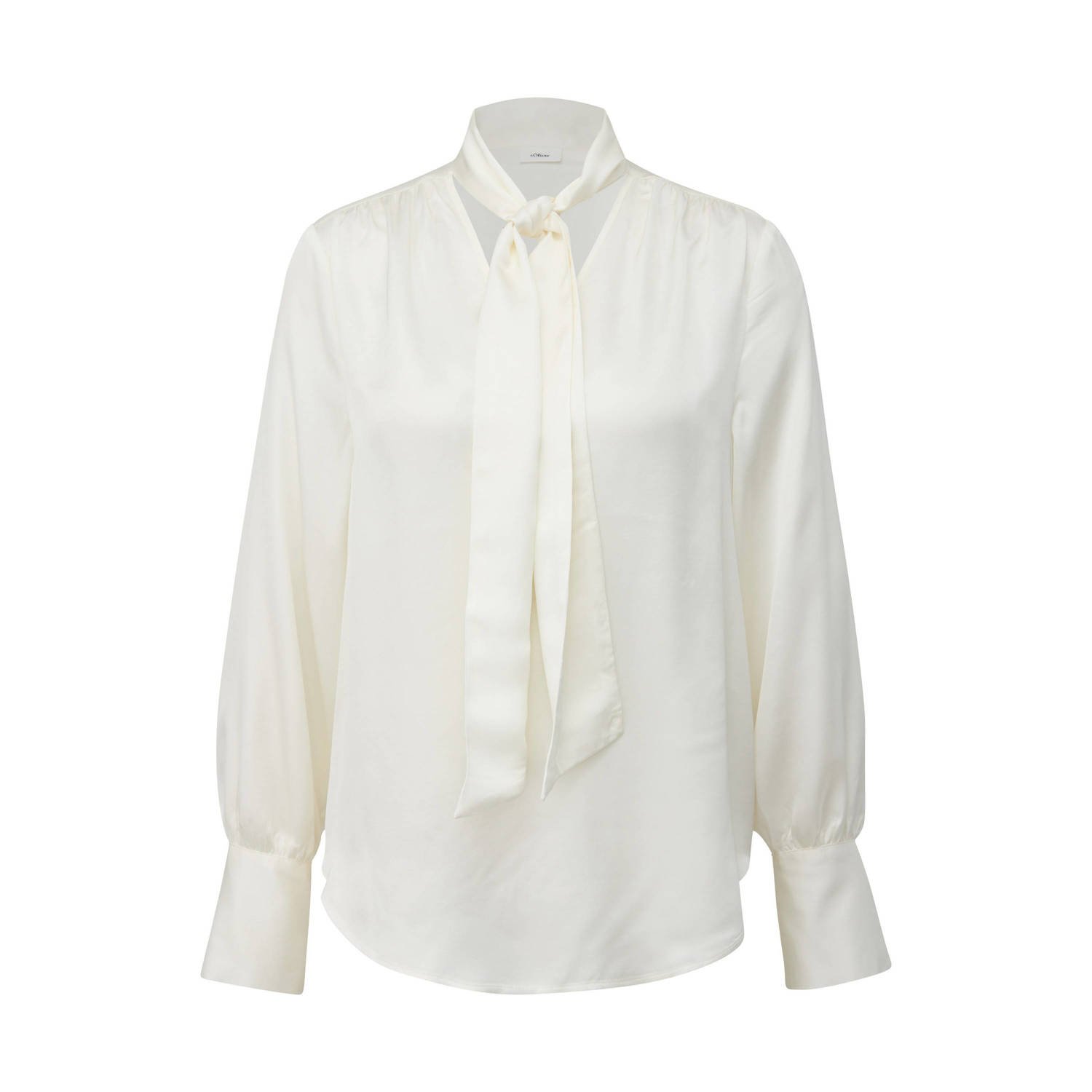 S.Oliver BLACK LABEL Blouse met lange mouwen en V-hals