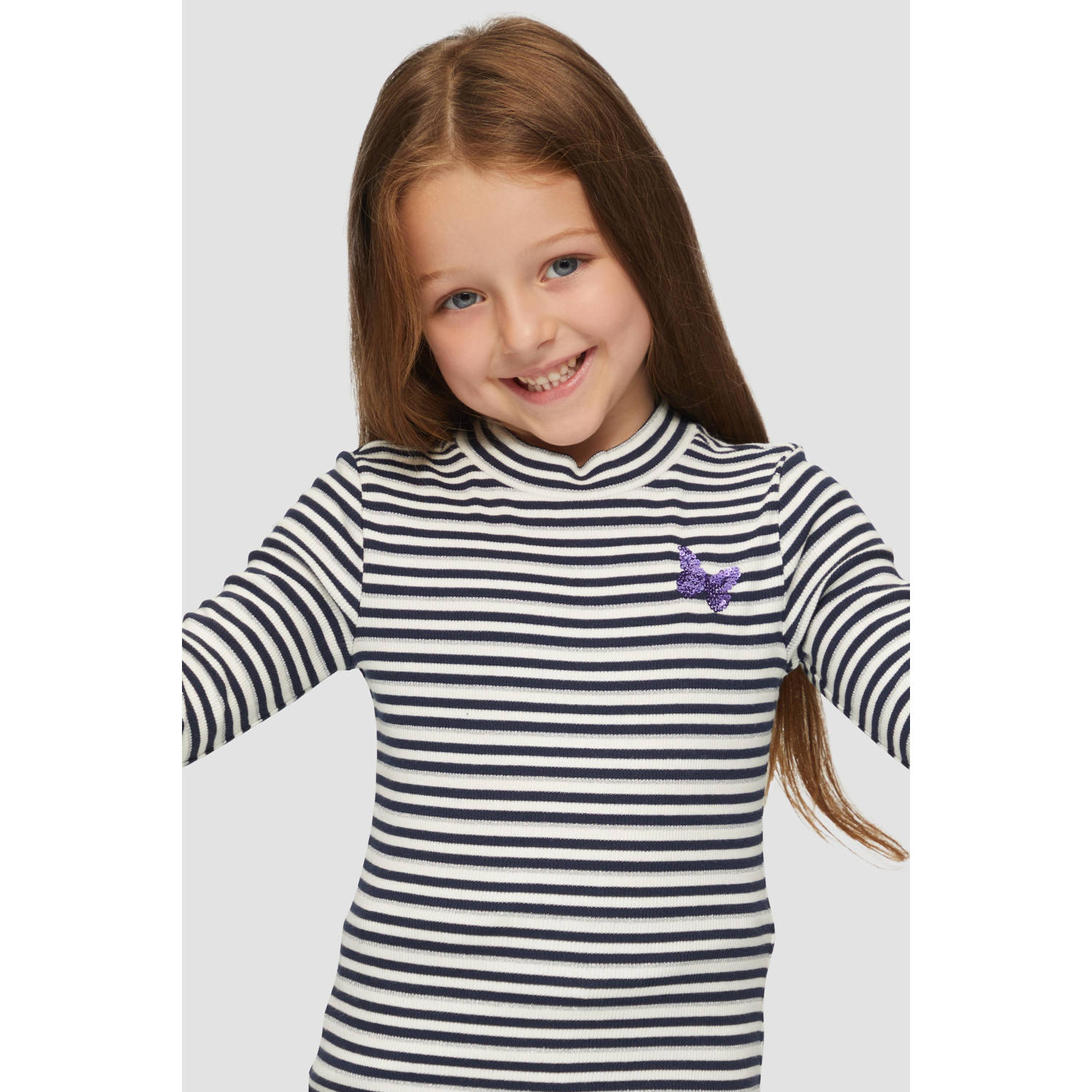 s.Oliver gestreepte longsleeve donkerblauw