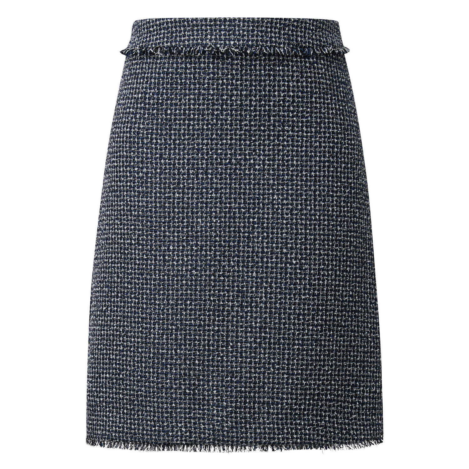 S.Oliver BLACK LABEL rok met pied de poule print marine