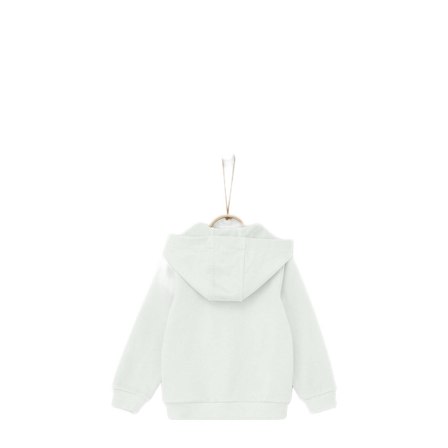 s.Oliver hoodie met printopdruk wit