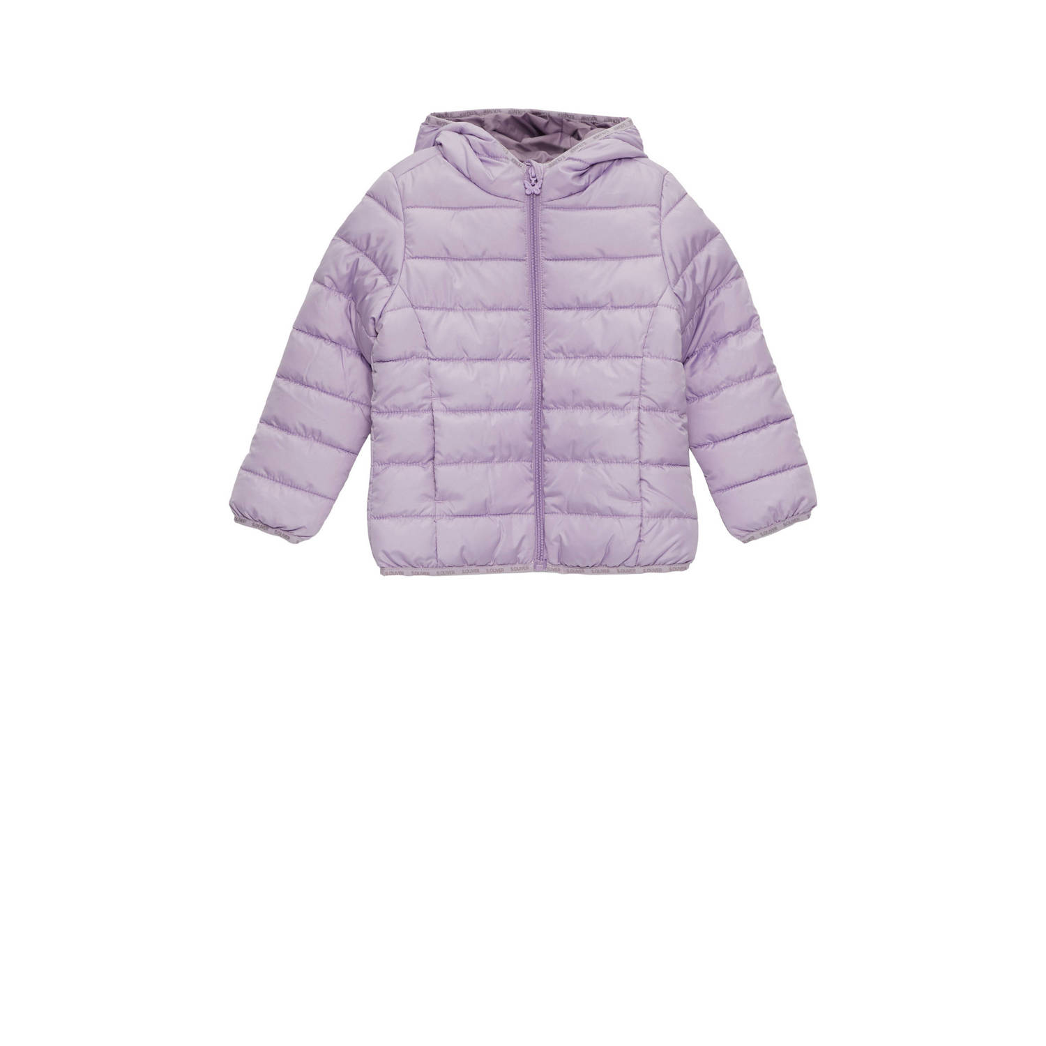 S.Oliver gewatteerde tussenjas lila Paars Meisjes Polyester Capuchon Effen 122
