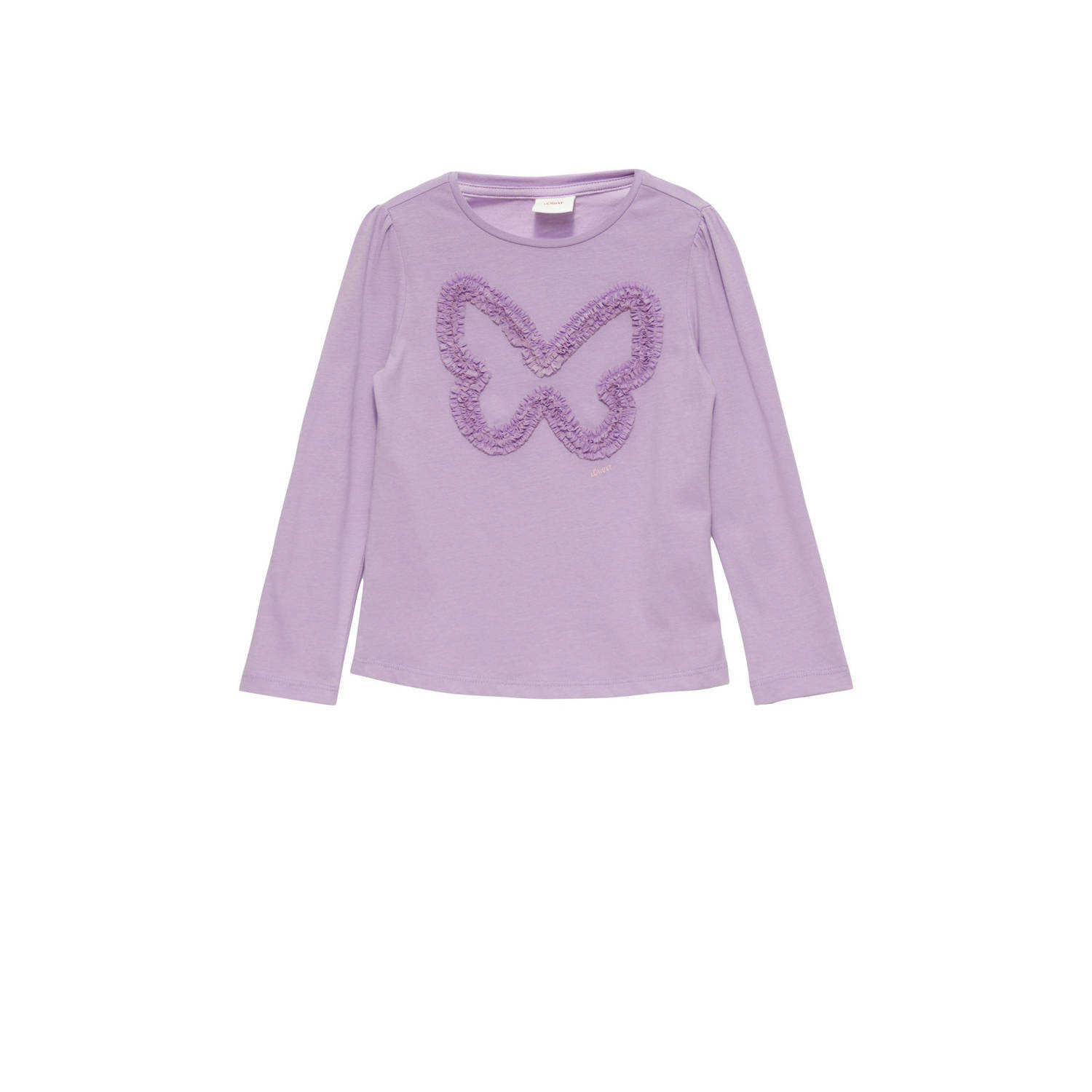 S.Oliver longsleeve met printopdruk lila